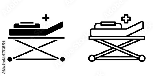 Stretcher  icon on white background