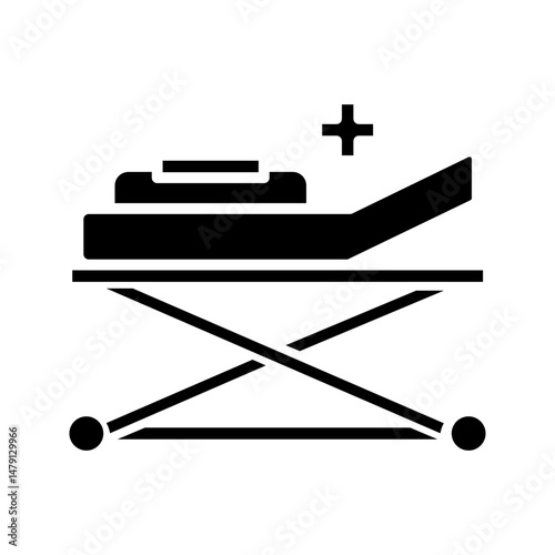 Stretcher  icon on white background