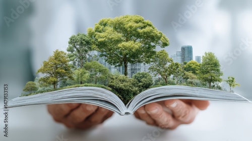 An eco-friendly company demonstrating its commitment to sustainability through transparent corporate reports.