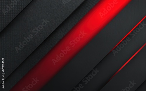 Abstract diagonal lines of dark grey and crimson.