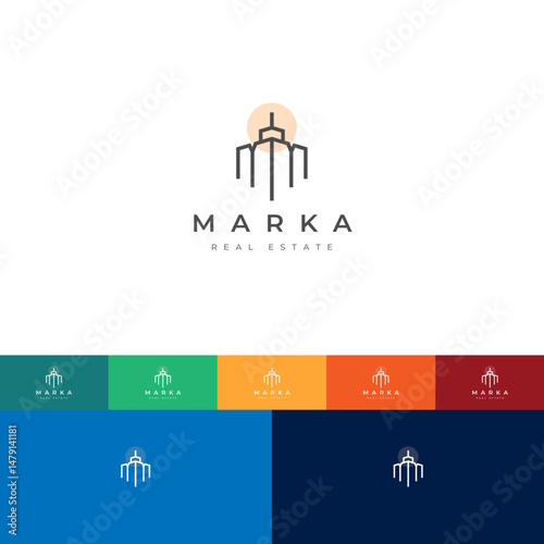 Modern Property and Architecture Branding Logo Template | Fully Editable