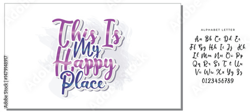 this is my happy place quote letter