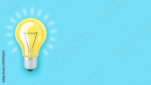 Lightbulb icon shining on a marketing presentation screen, signaling fresh strategy.