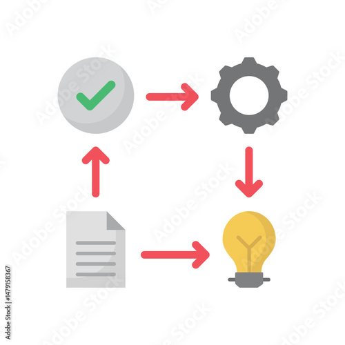 Processing Vector icon which can easily modify or edit