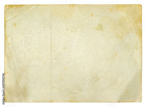 old paper texture on white