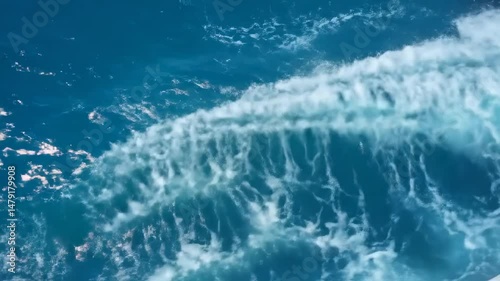 Serene Blue Ocean Waves