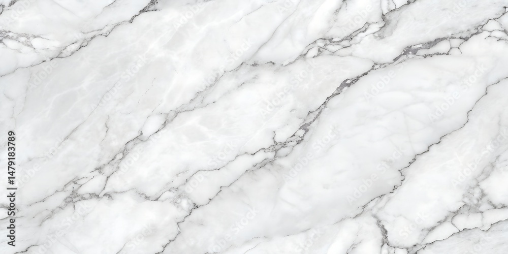 Fototapeta premium Elegant Seamless White Marble Texture with Subtle Gray Veins 