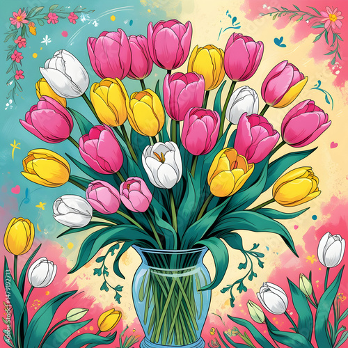 Happy Mothers Day Celebration Background