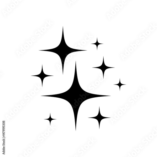 Sparkle vector icon. Shine symbol illustration. star sign or logo.
