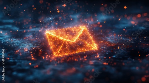 Glowing Email Icon