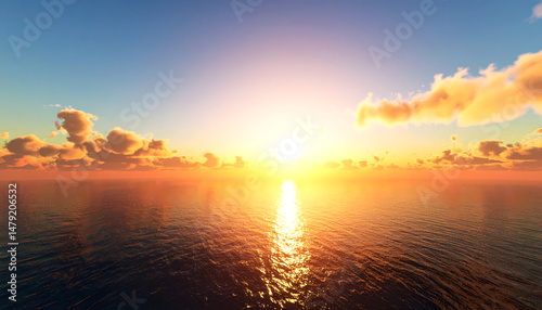 Misty Ocean Horizon – Serene Infinite Seascape