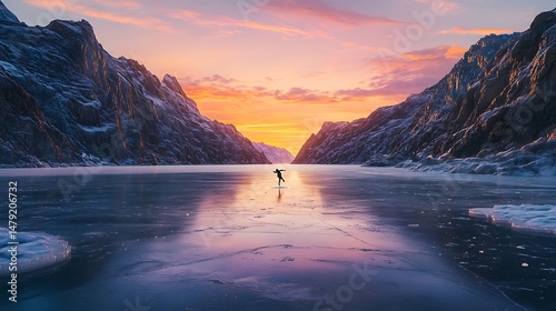 sunset in the mountains