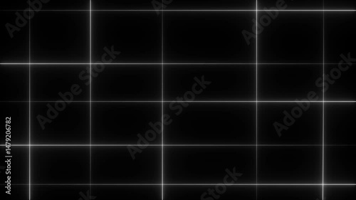 Wallpaper Mural Abstract white color  neon lights animated on a dark background.  abstract neon Lines moving up screen saver...glowing horizontal geometric lines background... Torontodigital.ca