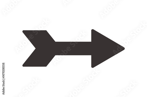 Arrow pointing right direction navigation symbol