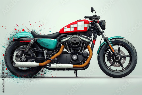 Highly Detailed and Professional Flat Vector Art of a Bike – Modern Bicycle Illustration