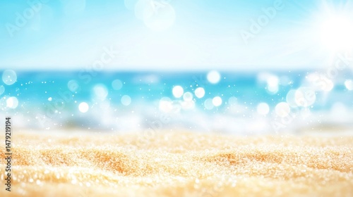 Summer Beach Bliss: Sandy Shores and Azure Waters