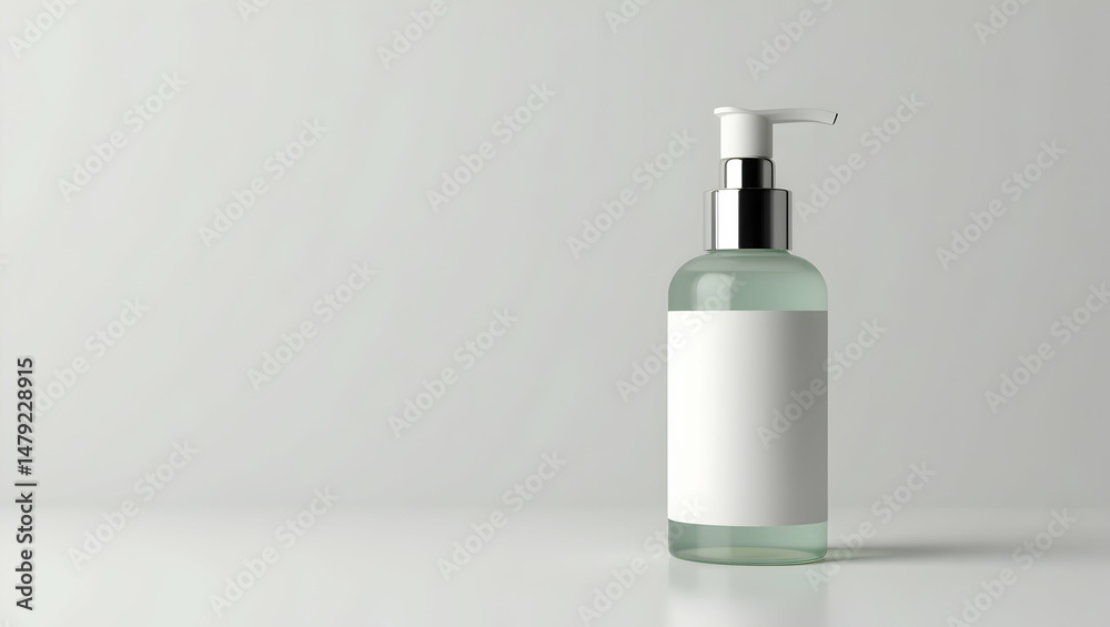 Sleek Skincare Bottle Mockup: Modern Container Design, Premium Labeling, Sophisticated Textures - Elevate Your Cosmetic Brand Identity with Empty Space for Customization Sleek Skincare Bottle Mockup: Modern Container Design, Premium Labeling, Sophisticated Textures - Elevate Your Cosmetic Brand Identity with Empty Space for Customization