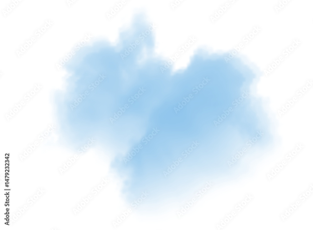 Φωτογραφία blue smoky swirl with rising mist and atmospheric haze ideal for PNG weather borders, chemical effects, or dynamic cloud textures in transparent design elements