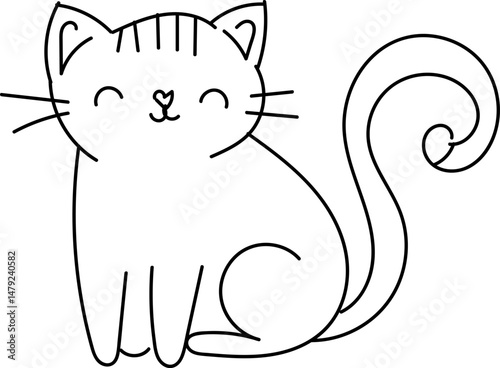 Cute Hand Drawn Doodle Cats Funny Kittens Collection