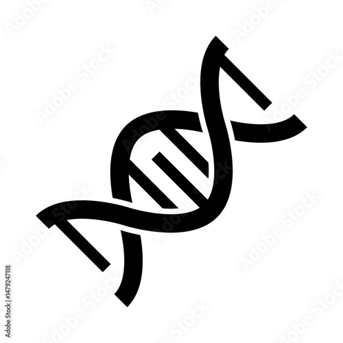 dna icon double helix silhouette
