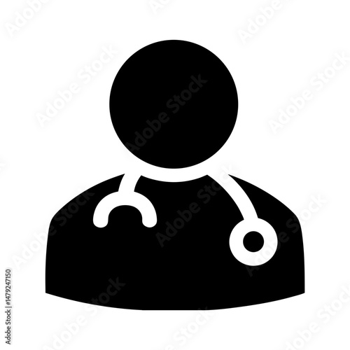 doctor icon medical silhouette
