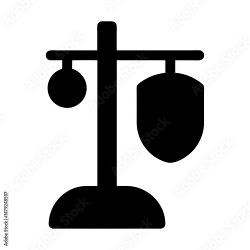 iv drip stand silhouette icon
