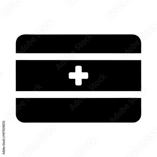 insurance card icon silhouette
