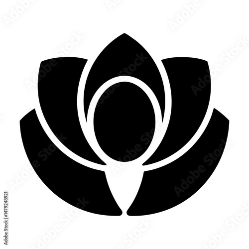 lotus flower icon wellness
