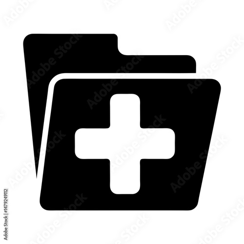 medical folder record icon
