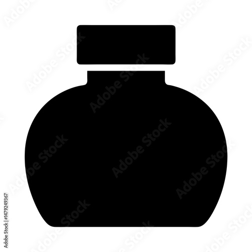 medicine bottle icon container  
