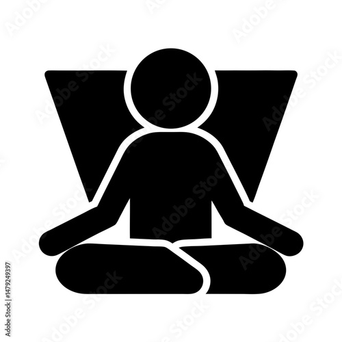 meditation icon seated pose
