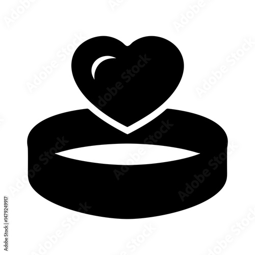 ring icon love heart
