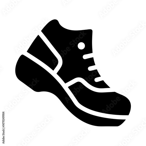 running shoe silhouette icon
