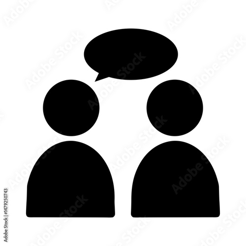 support group icon silhouette
