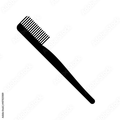 toothbrush cleaning silhouette icon

