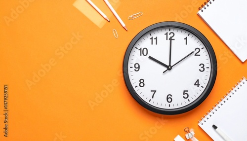 clock on a wall photo