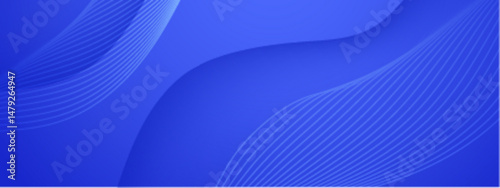 Blue abstract background with white lines. Suitable for modern design projects, website backgrounds, technology concepts, and digital art creations.