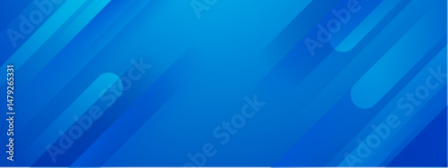 Blue background with diagonal lines and rounded shapes for modern website banners, digital designs, tech backgrounds, or futuristic marketing materials.