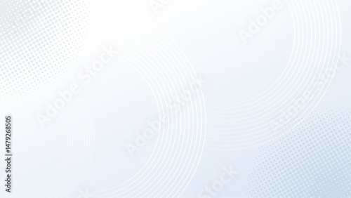 Light blue background with white circles and dots, ideal for presentations, websites, and social media graphics. Great for a modern, minimalist design.