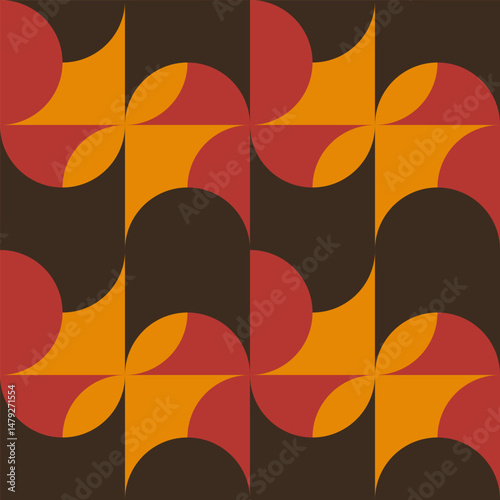 Abstract geometric seamless...