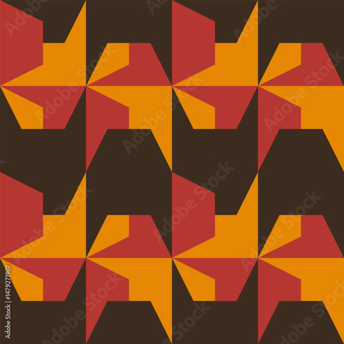 Abstract geometric seamless...