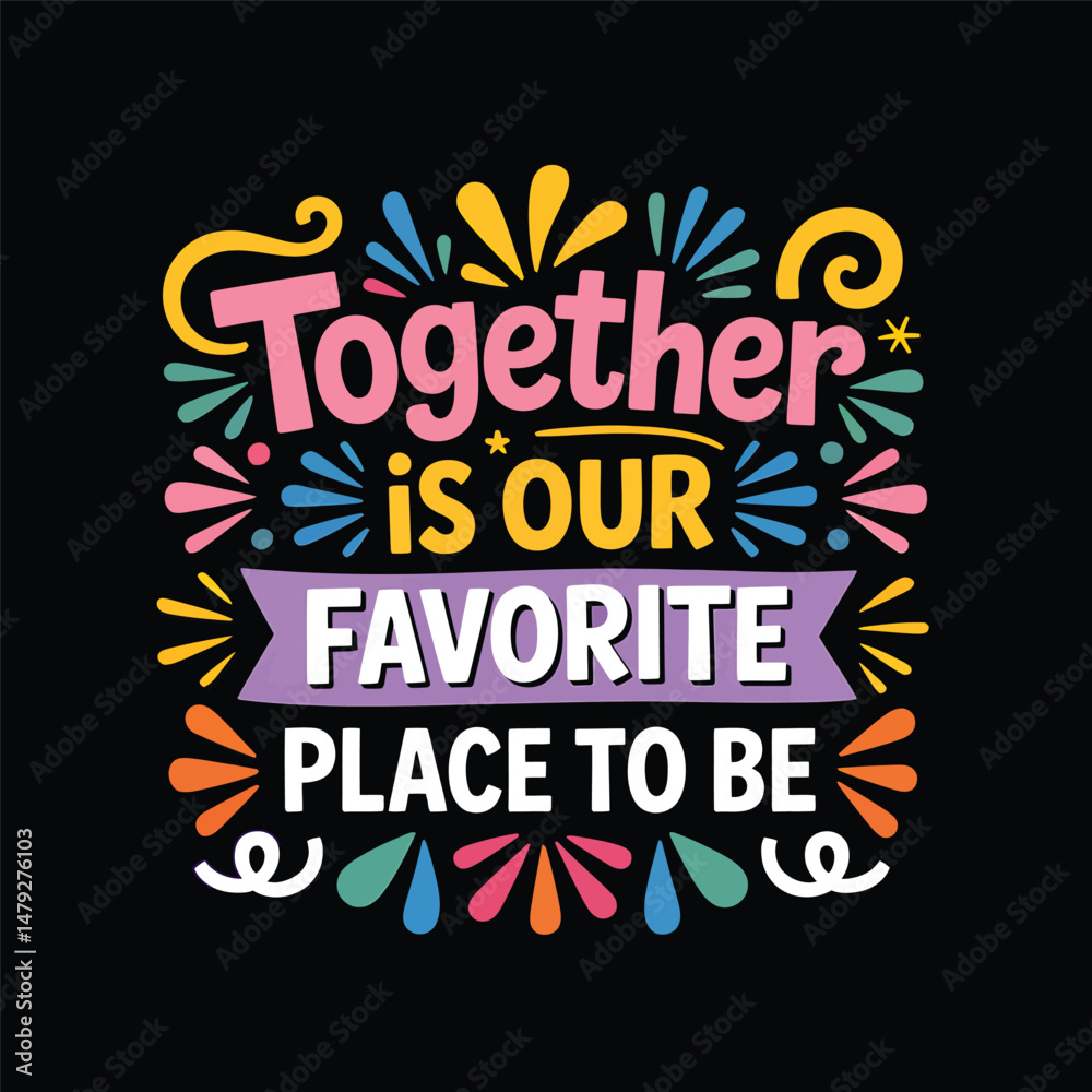 Obraz premium Family reunion vector T-Shirt Design, Hoodie, Bag and more uses, Typography T-Shirt Design