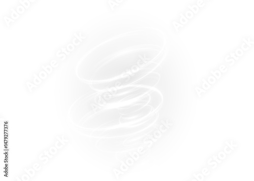 glowing winter twister with sparkling snowflakes and icy wind—ideal for PNG fantasy scenes, magical blizzards, or dynamic Christmas designs full of motion and light