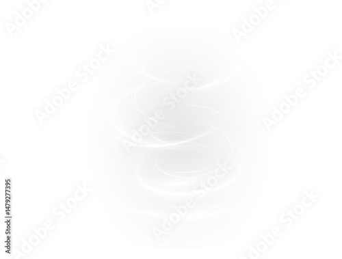 glowing winter twister with sparkling snowflakes and icy wind—ideal for PNG fantasy scenes, magical blizzards, or dynamic Christmas designs full of motion and light