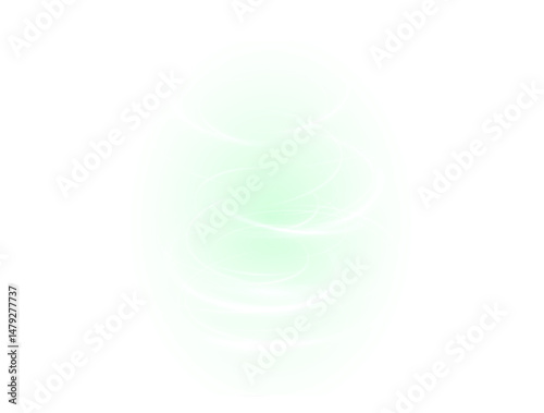 fresh swirl of green and minty air with magical sparkle ideal for PNG eco designs, summer cocktails, or nature-inspired abstract compositions with vibrant motion