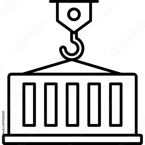 Shipping Container Icon