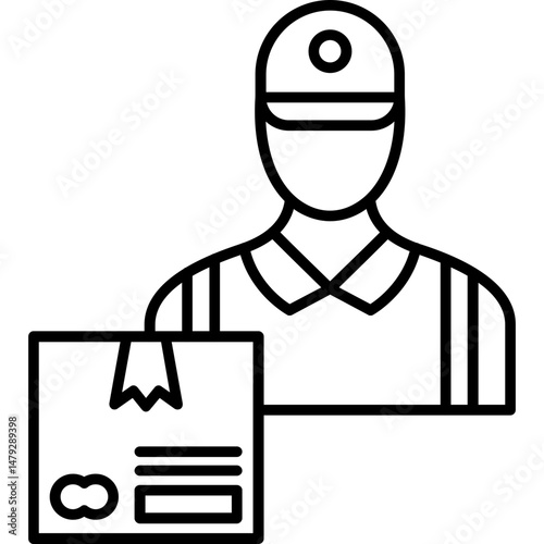 Delivery Person Icon