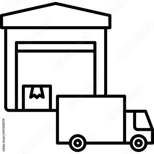 Logistics Hub Icon