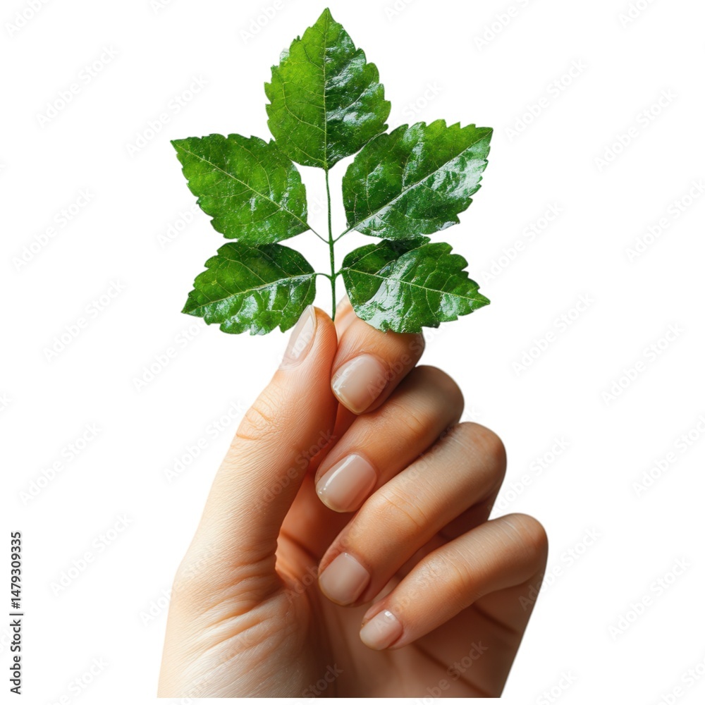 Hand holding green leaf nature close-up plant life indoor setting personal perspective environmental appreciation Hand holding green leaf nature close-up plant life indoor setting personal perspective environmental appreciation