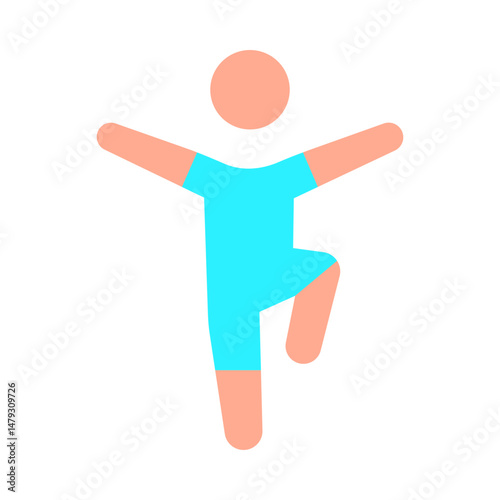 Balance Training flat icon